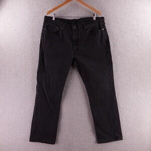 Levis 514 Straight Fit Black Denim‎ Jeans Mens 40x30 00514-0730 Baggy Y2K Skater